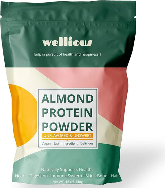 Unflavored Protein Powder Vegan - Organic Plant Based Protein Powder Dairy Free for Gut Health, No Sodium, High Fiber, Keto Friendly, Non Dairy, Lactose Free Protein Powder Unsweetened