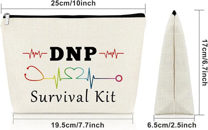 Sazuwu DNP Graduation Makeup Bag - Doctor of Nursing Practice Appreciation Gift, Cosmetic Bag for Women, Travel Pouch