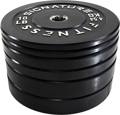 Olympic Bumper Plates, 2" Weight Plates for Strength Training & Weightlifting, Pairs, Sets or Sets with 7FT Barbell, Multiple Options