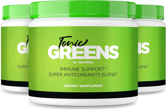 (3 Pack) Tonic Greens, All-Natural Supplement in a Jar for Immune Support, TonicGreens, Delicious Way to Detox The Body, Tonic Green Powder for Health and Wellness Reviews (90 Servings)
