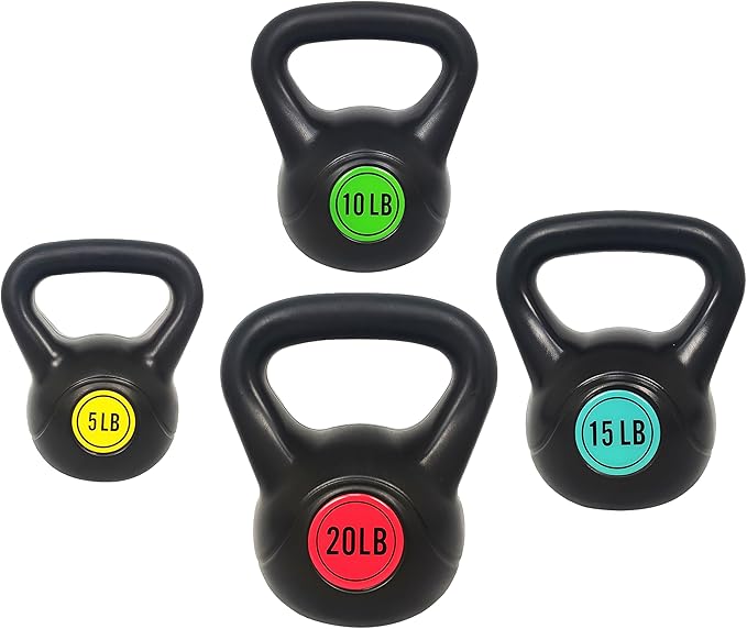 Sporzon! Wide Grip Kettlebell Exercise Fitness Weight Set