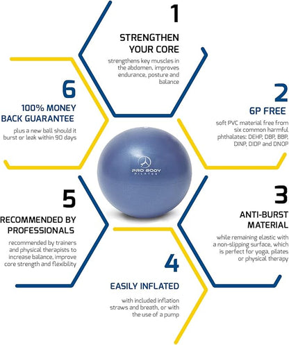 ProBody Pilates Ball 9 Inch - Small Exercise