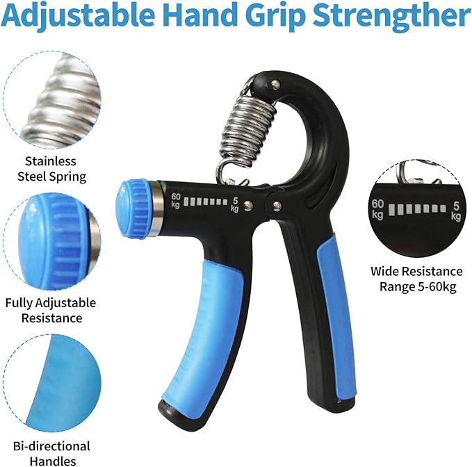 Grip Strength Trainer 11-132 Lbs (5-60kg), Forearm