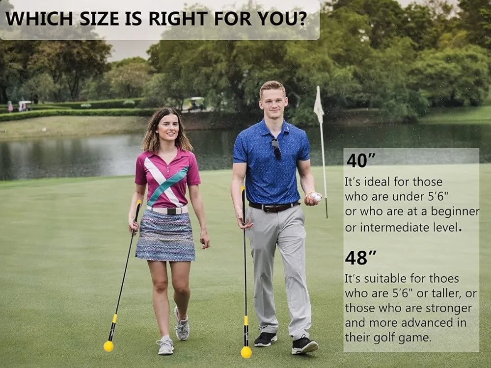 Golf Swing Training Aid Golf Swing Trainer Aid Golf Practice Warm-Up Stick for Strength Flexibility and Tempo Training Golf Golf Swing Aid for Men and Women