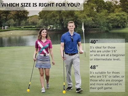 Golf Swing Training Aid Golf Swing Trainer Aid Golf Practice Warm-Up Stick for Strength Flexibility and Tempo Training Golf Golf Swing Aid for Men and Women