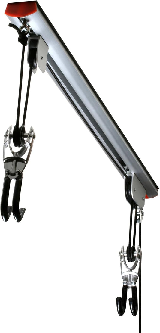 RAD Cycle Products Rail Mount Bike and Ladder Lift for Your Garage or Workshop Holds up to 75 Pounds No Mounting Board Needed