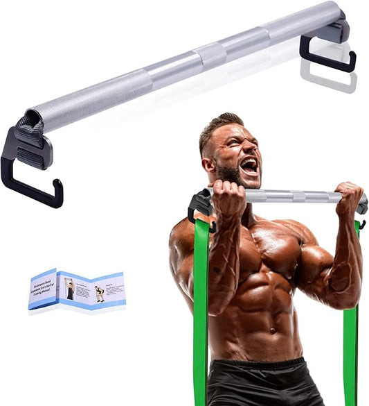 J Bryant Fitness Resistance Band Exercise Bar Large