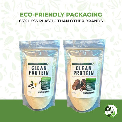 Mighty Cricket Protein Powder. 20g Clean Prebiotic Cricket Protein. No Sugar, Low Carbs, Gluten & Dairy Free. Keto & Paleo, 100% Natural Ingredients. Vanilla, 2 lb (Pack of 2)