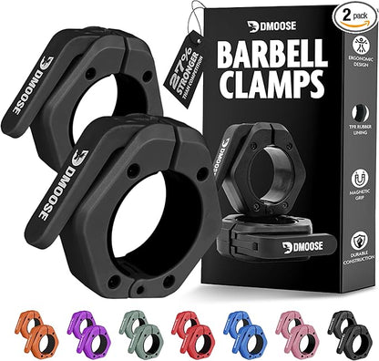 DMoose Fitness Barbell Clips 2" (Pair) - Quick