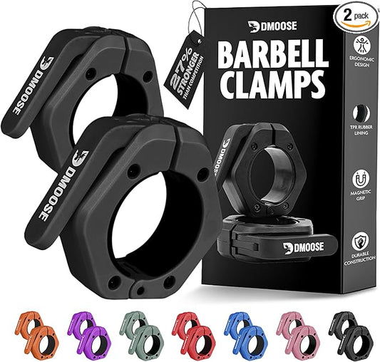 DMoose Fitness Barbell Clips 2" (Pair) - Quick