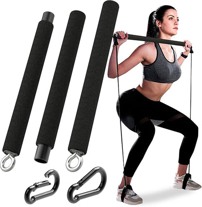 Portable Resistance Band Bar - Steel Resistance Bar 38" to 26"