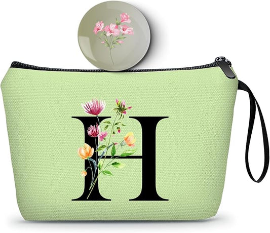SEAMOON Birthday Inspirational Bridesmaid Proposal Team Small Gifts for Women Mom Aunt Teacher Sister Coworkers Makeup Cosmetic Bag Travel with Mirror Mothers Day Christmas Graduation H