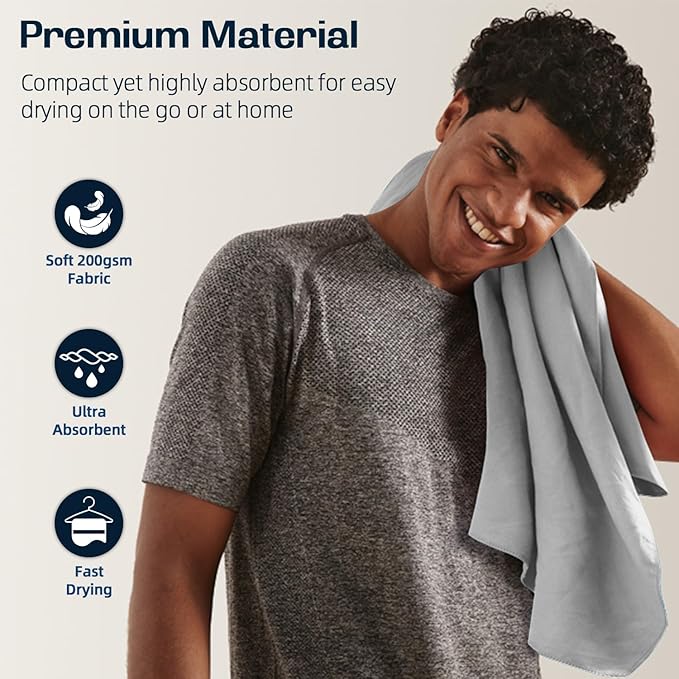 BAGAIL Camping Towel with EVA Case