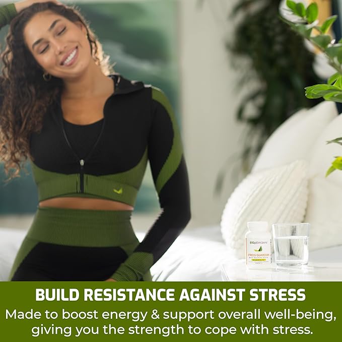 BiOptimizers Stress Guardian – Stress Relief Capsule – Rest Support Management - 90 Capsules