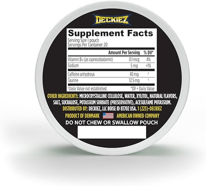 Caffeine Pouches, 5 Cans (100 Pouches), Pre Workout Pouches, Coffee Pouches & Energy Drink Alternative, 40mg Caffeine per Pouch, Sugar Free Caffeine Supplement, Berry Blitz Flavor