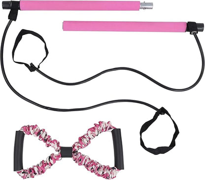 Get Out! Pilates Bar Kit with Resistance Band 8 Arm