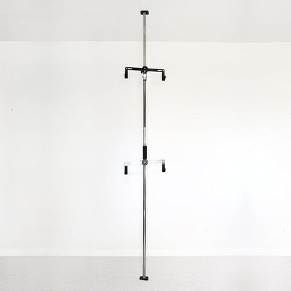 SPAREHAND Dual Bike Storage Rack - Heavy Duty, Adjustable Q-Rack II with 80 Lbs. Weight Capacity - Vertical Floor Storage System for 2 Bikes - Ideal for Garage and Indoor Bicycle Storage - Chrome