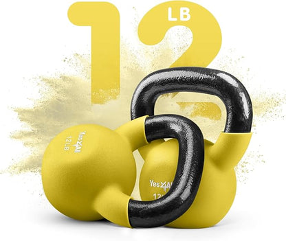 Yes4All Neoprene Coated/Adjustable Kettlebell & Kettlebell Sets -