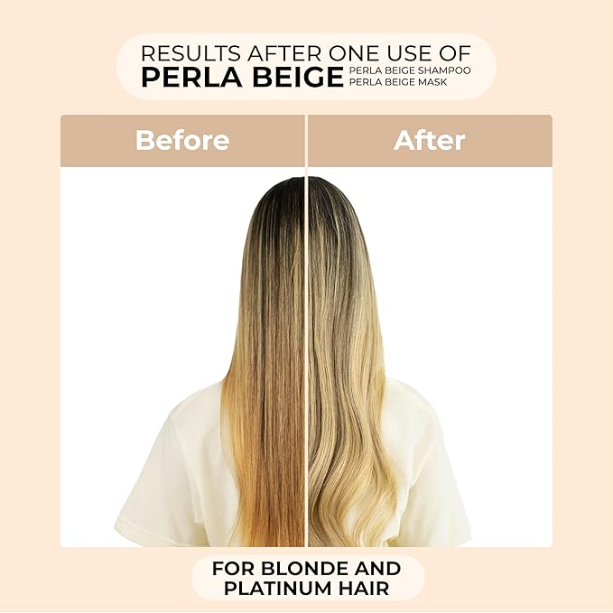 naissant Perla Beige Hair Purple Toning Mask | Eliminates Brassiness | Neutralizes Yellow & Orange Tones | Paraben, Ammonia & Sulfate Free | Pro-Vitamin B5, Olive Oil & Honey (Perla Beige) 10.1 Fl Oz