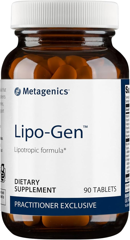 Metagenics Lipo-Gen - Lipotropic Liver Supplement* - Gallbladder Support* - with Amino Acids, Vitamin B12 & Choline - Non-GMO, Gluten-Free & Vegetarian - 90 Tablets