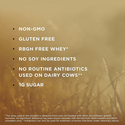 SOLGAR Grass Fed Whey to Go, Vanilla - 11.9 oz, Pack of 2 - Grass-Fed Whey Protein Powder - rBGH Free, Non-GMO, Gluten Free - 26 Total Servings
