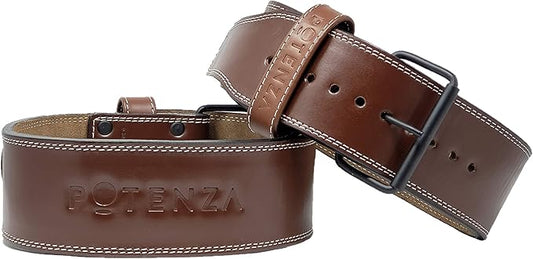Potenza Fitness Classic Powerlifting Belt 4 inch 10 mm