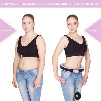 Weighted Smart Fit Hoop for Adults Weight Loss 18 Detachable