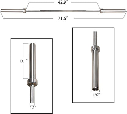 Olympic Barbell Weightlifting Barbell 700-Pound Capacity
