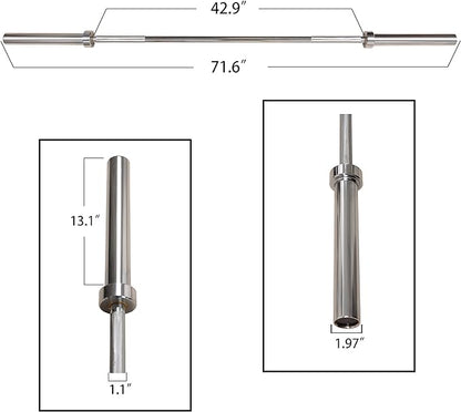 Signature Fitness 2" Olympic Barbell Weightlifting Barbell