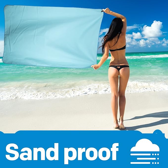 HOEAAS 2 Pack Microfiber Camping Towels