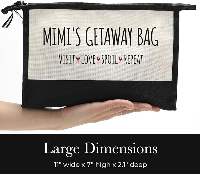 Grandma Gifts Mimi Gifts Makeup Bag Nana Birthday Gifts Great Grandma Gifts First Time Grandma Gifts Grandmother Gifts Christmas for Gigi Nana New Grandma Promoted to Grandma Cosmetic Bag