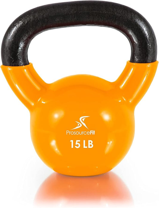 ProsourceFit Vinyl Coated Cast Iron Kettlebells for Full