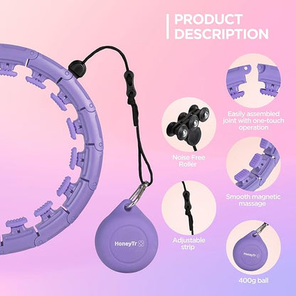 Smart Weighted Fit Hoop for Adults Weight Loss 25–45 Inches