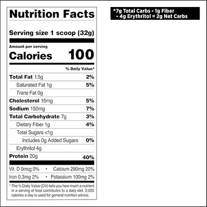 Quest Nutrition Cookies & Cream Protein Powder, 20g Protein, 1g Sugar, Low Carb, Gluten Free, 1.6 Pound, 24 Servings
