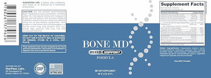 Bone MD Osteo Strength Ultimate Health Support | Supplement for Women and Men | Promote Density 90 Tablets