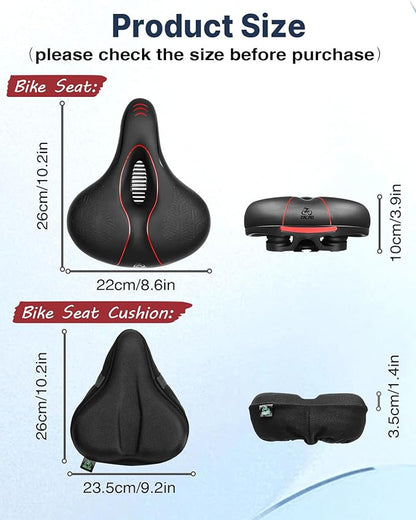 Zacro Bike Seat Comfort for Women Men