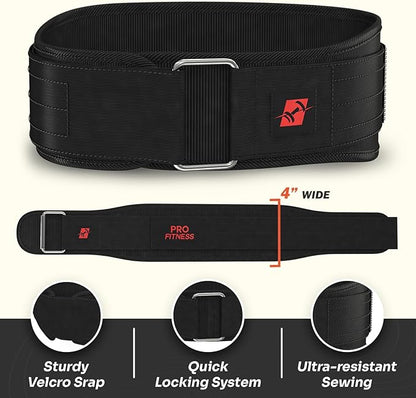 ProFitness Weight Lifting Belt - Premium Weightlifting Belt