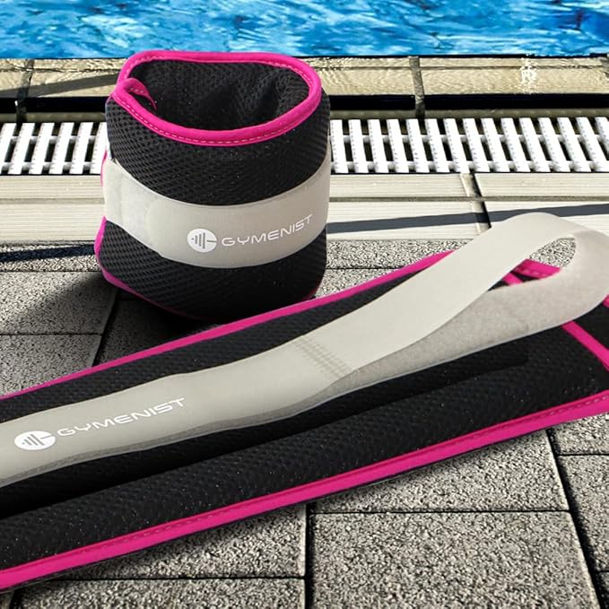 Gymenist Water Proof Ankle Weights With Adjustable Strap