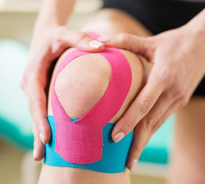 Kinesiology Tapes PRECUT | 40 Beige Pre-Cut Sport Tape Strips 10x2in | Waterproof • Skin-Friendly • Elastic | Kinesiology Tapes Ideal for Sports