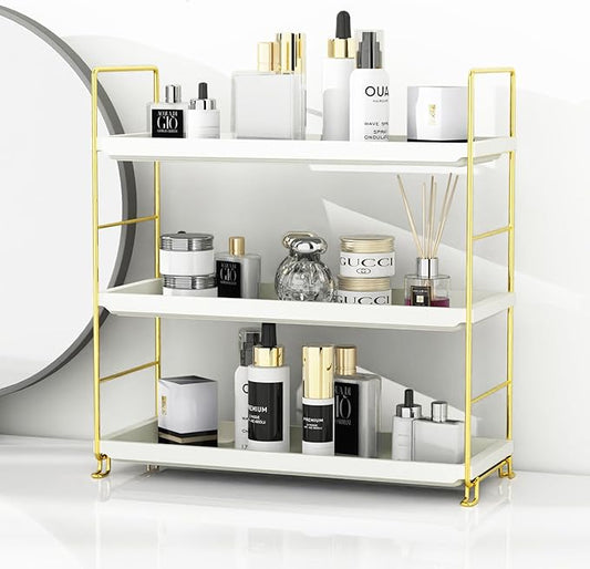 FSyueyun 3-Tier Makeup Shelf Organizer