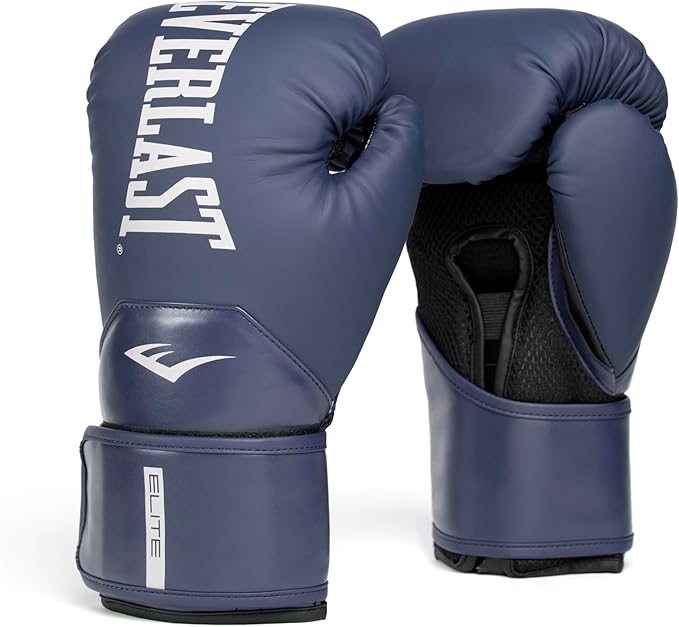 Everlast Elite 2 Boxing Gloves, Pro Training Gloves for Men and Women, Secure Fit Hook and Loop Closure & Ventilation, Heavy Bag & Speedbag Training.