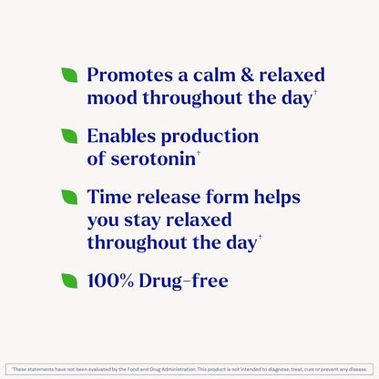 Natrol 5-HTP 100mg, Dietary Supplement Helps Support a Balanced Mood, 90 Time Release Tablets, 22-45 Day Supply