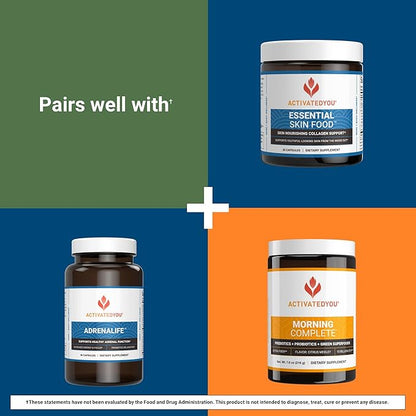 ACTIVATEDYOU Cell Advantage- Supplement to Support Cellular Energy & Mitochondria- Helps Provide Total Body Strength, Stamina and Healthy Digestion Plus Focus & Concentration (60 Capsules)