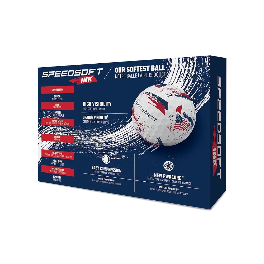 TaylorMade Golf Speed Soft Ink Golf Balls