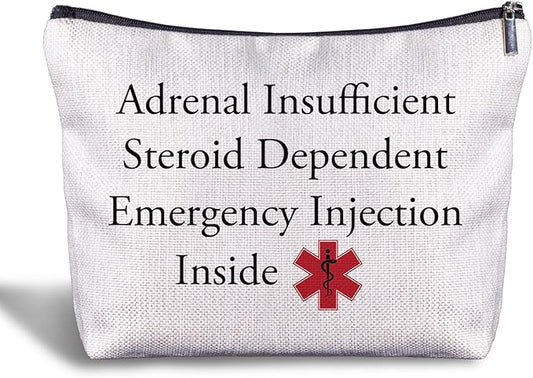 Nurse Doctor Cosmetic Bag - Doctor Nurse Gifts for Women, Nurse Small Medical Bag,Adrenal Insufficiency Makeup Bag, Emergency Makeup Bag, Emergency Injection Bag for Travel (2)