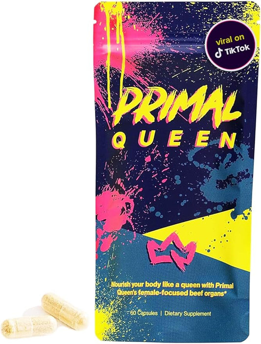 Female-Optimized Beef Organ Superfood Supplement (Beef Liver, Kidney, Heart, & 3 More) - 100% Grass Fed, Pasture Raised Cattle - Balance Hormones, Energy, & More for Women