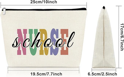 Nursing School Graduation & Appreciation Gifts - Makeup Bag for Her - School Nurse Retirement & Thank You Gift