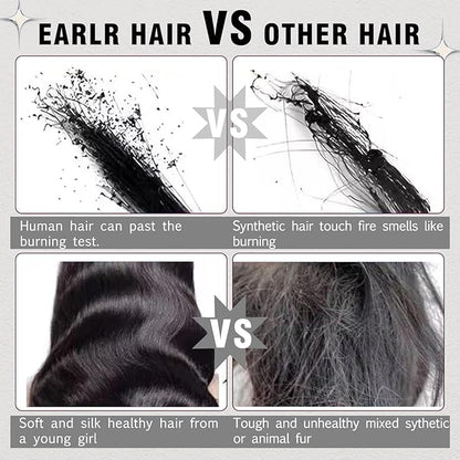 7x5 HD Lace Wear and Go Glueless Wig Human Hair Pre-Plucked, Pre-Cut Lace Glueless Wigs, No Glue Lace Front Closure Wig Straight, 180% Density, 28inch