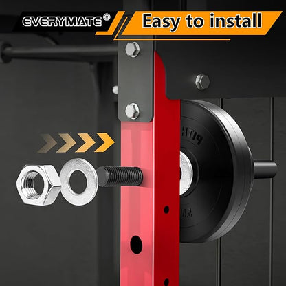 Weight Plate Holder: Power Rack Attachments Squat Rack Weight Plate Rack for 1 inch Standard Weight Plates, 2x2 3x3 2x3 Power Cage Accessories Weight Plate Storage