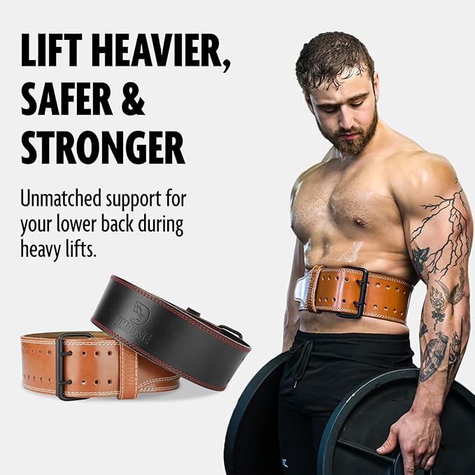 DMoose Fitness Weight Lifting Belt for Men and 5mm Thick